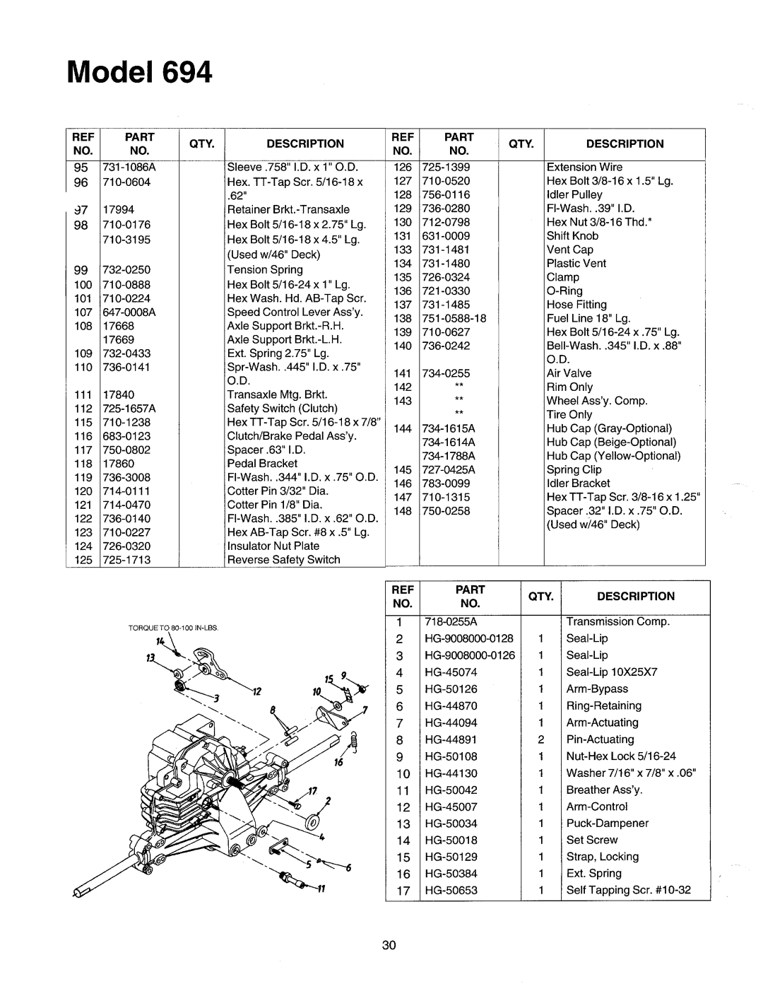 Yard-Man 694 manual 