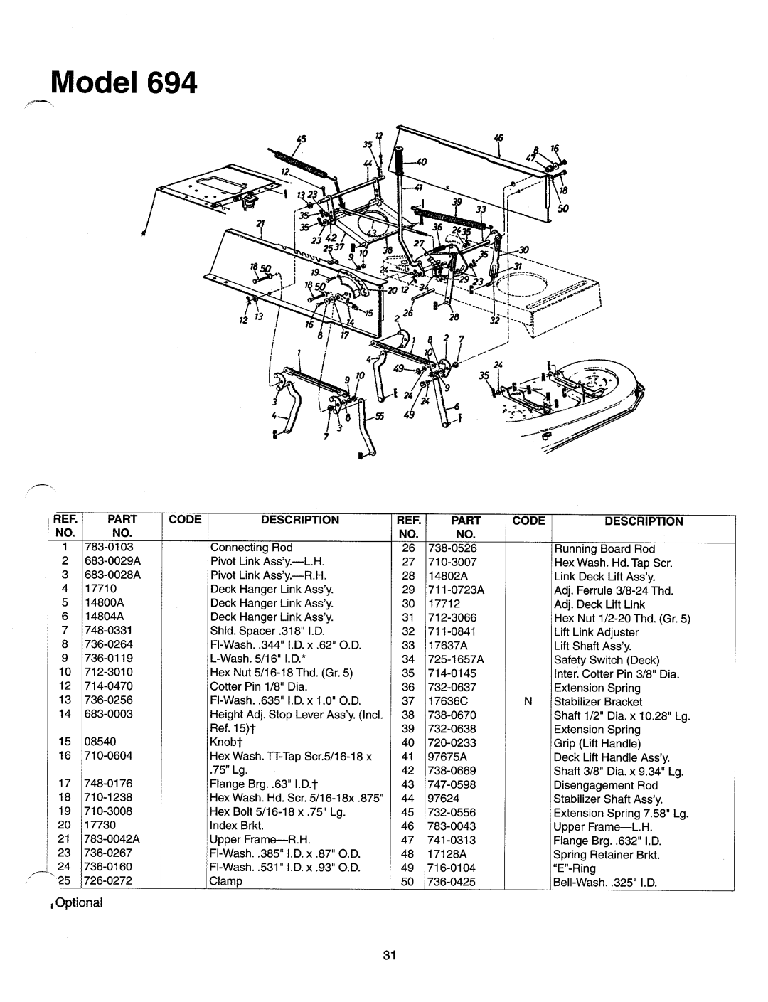 Yard-Man 694 manual 