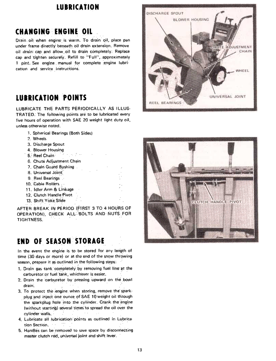 Yard-Man 7100-2 manual LUIIJOTIQN Points, LUJRICAtION, Changingengineoil 