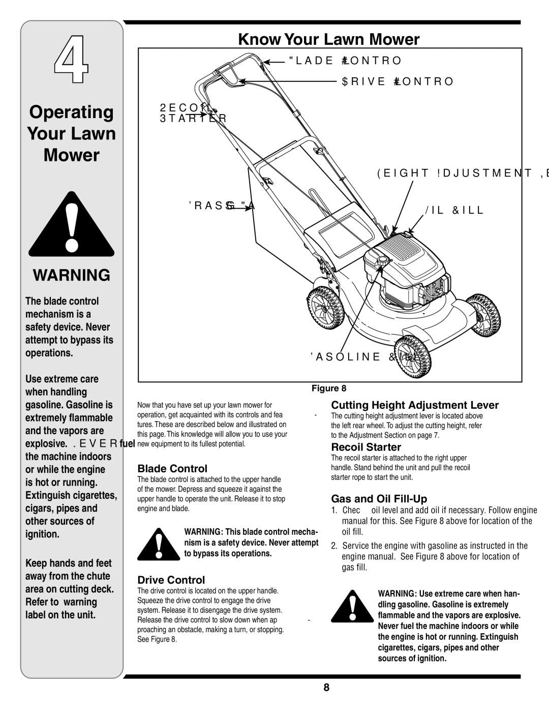 Yard-Man 829 warranty Operating Your Lawn Mower, Know Your Lawn Mower 