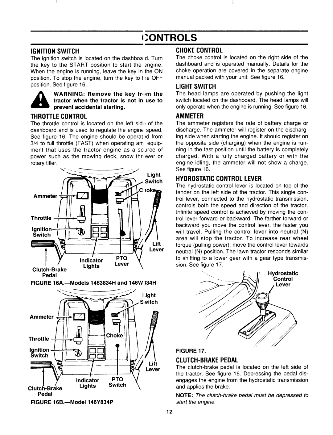 Yard-Man 834 manual 