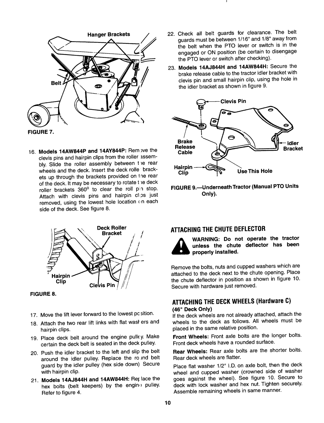 Yard-Man 844 manual 