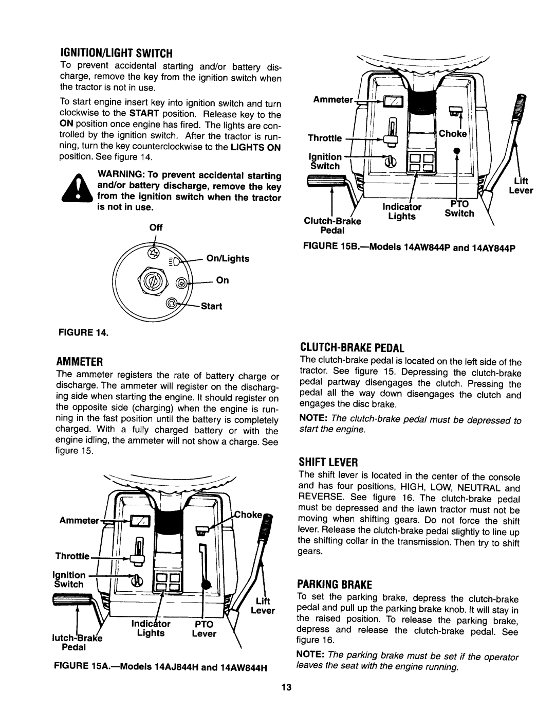 Yard-Man 844 manual 