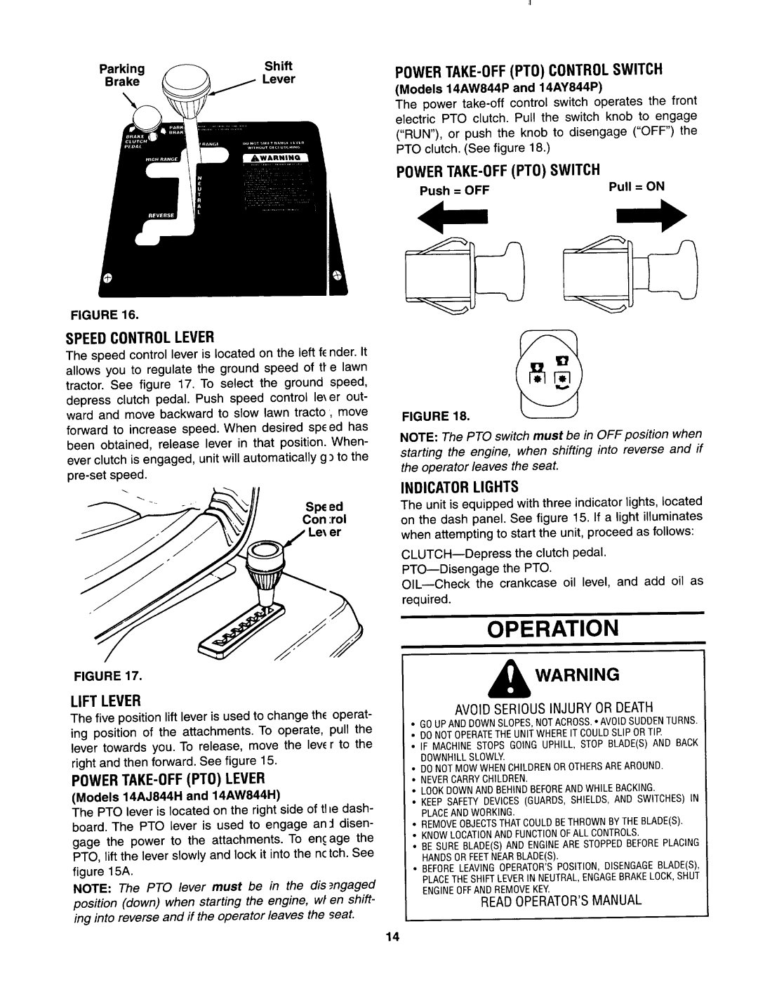 Yard-Man 844 manual 