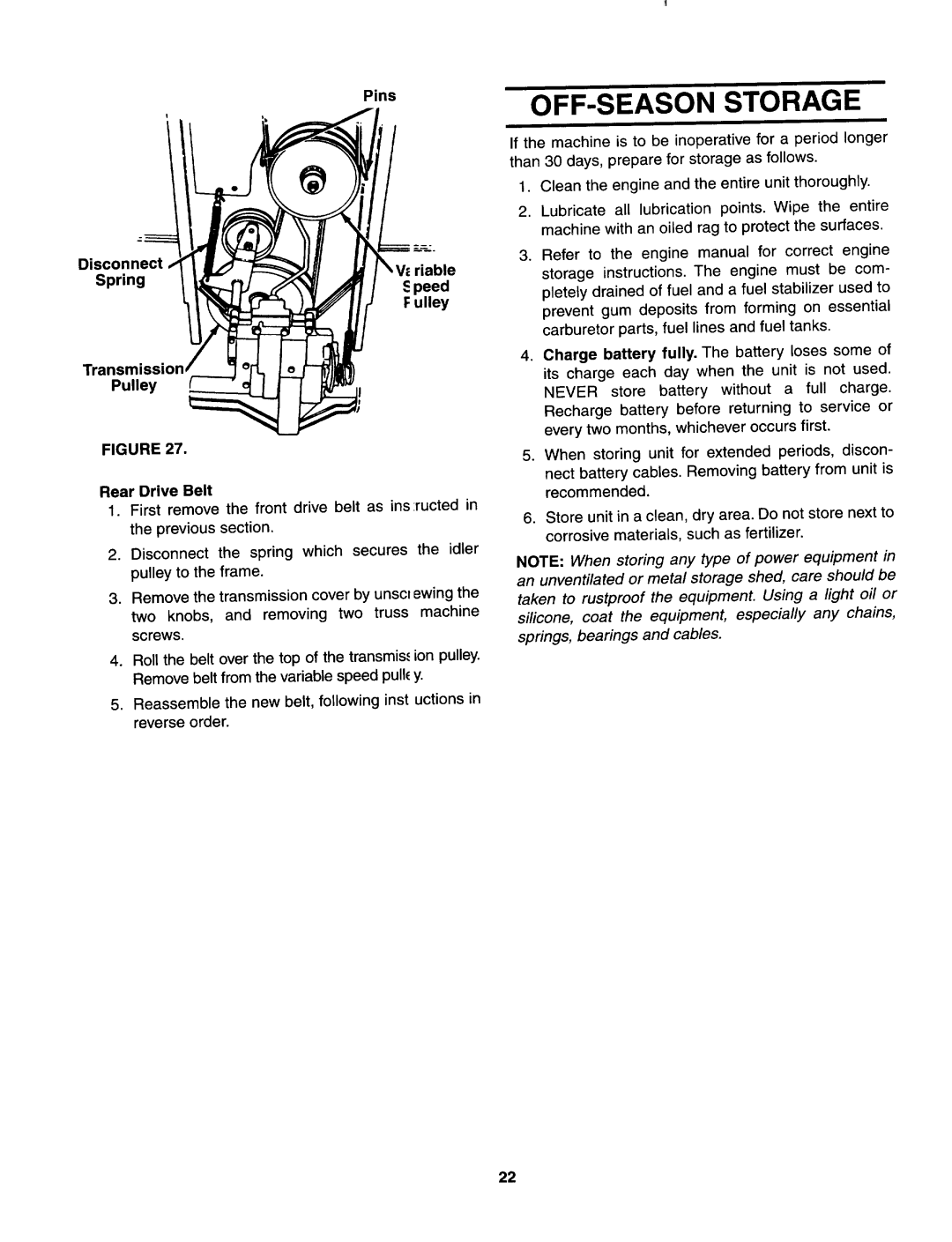 Yard-Man 844 manual 