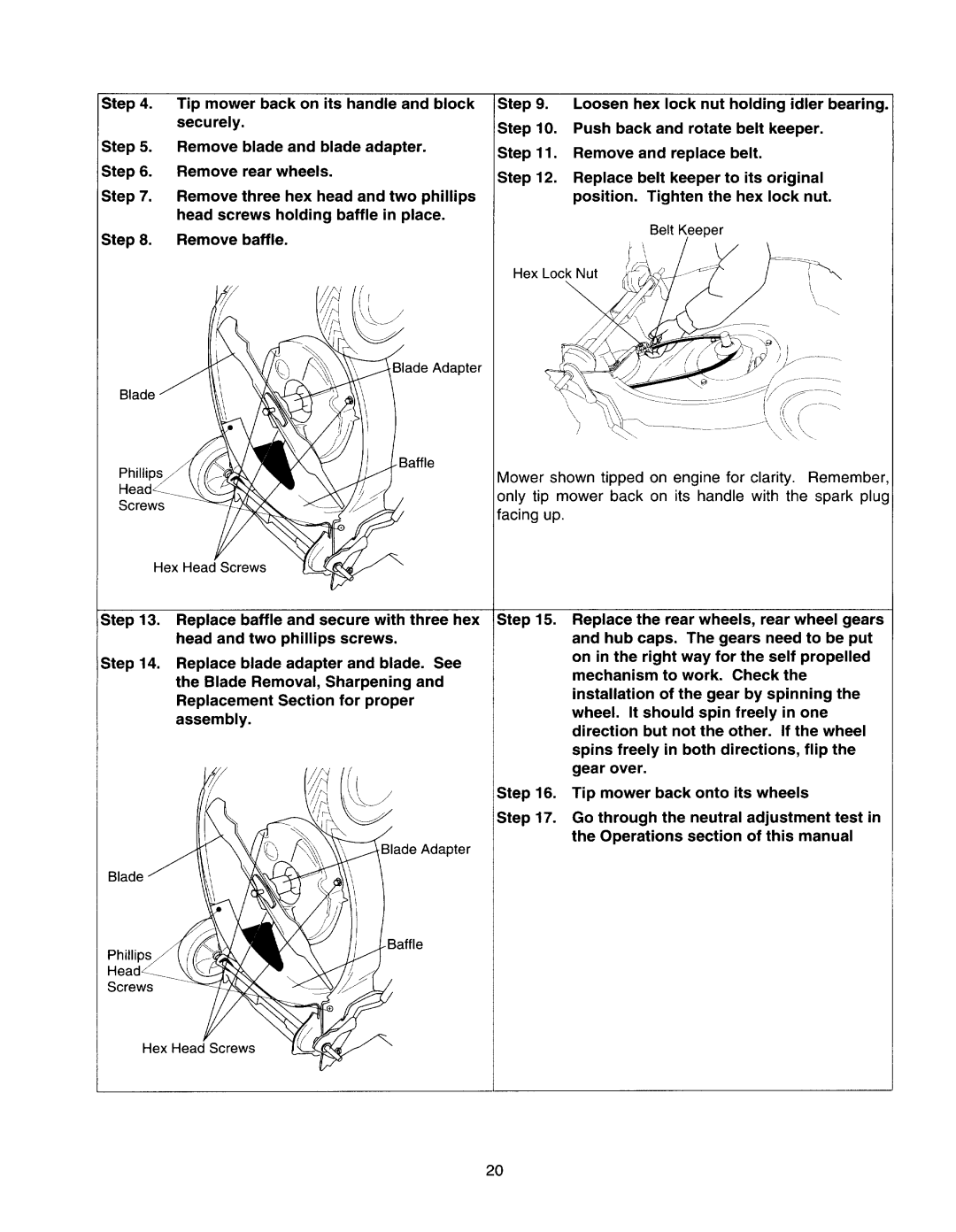 Yard-Man 950-959, 970-979, E970-E979 manual 