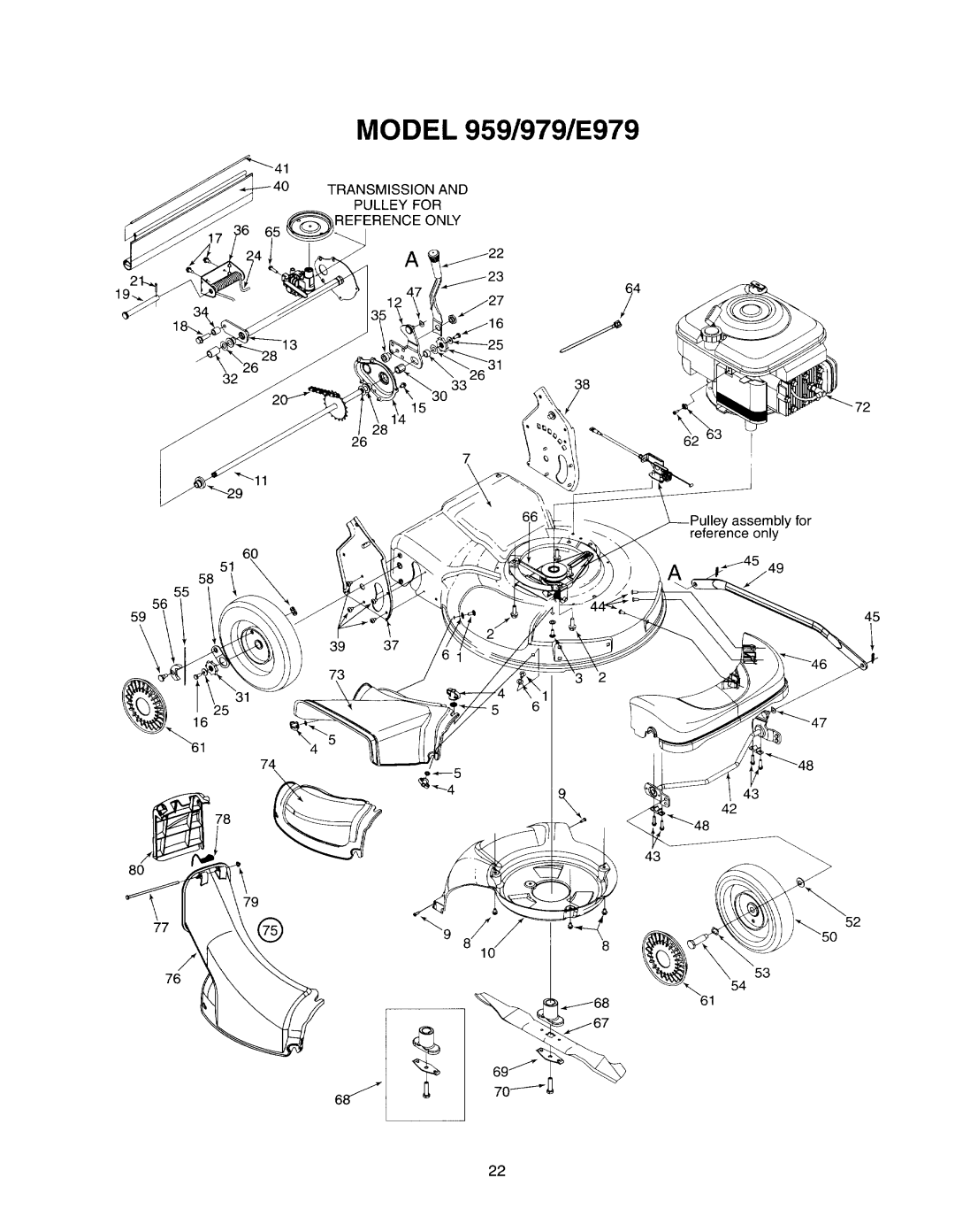 Yard-Man E970-E979, 970-979, 950-959 manual 