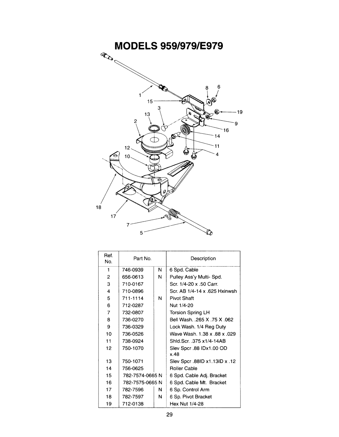 Yard-Man 950-959, 970-979, E970-E979 manual 