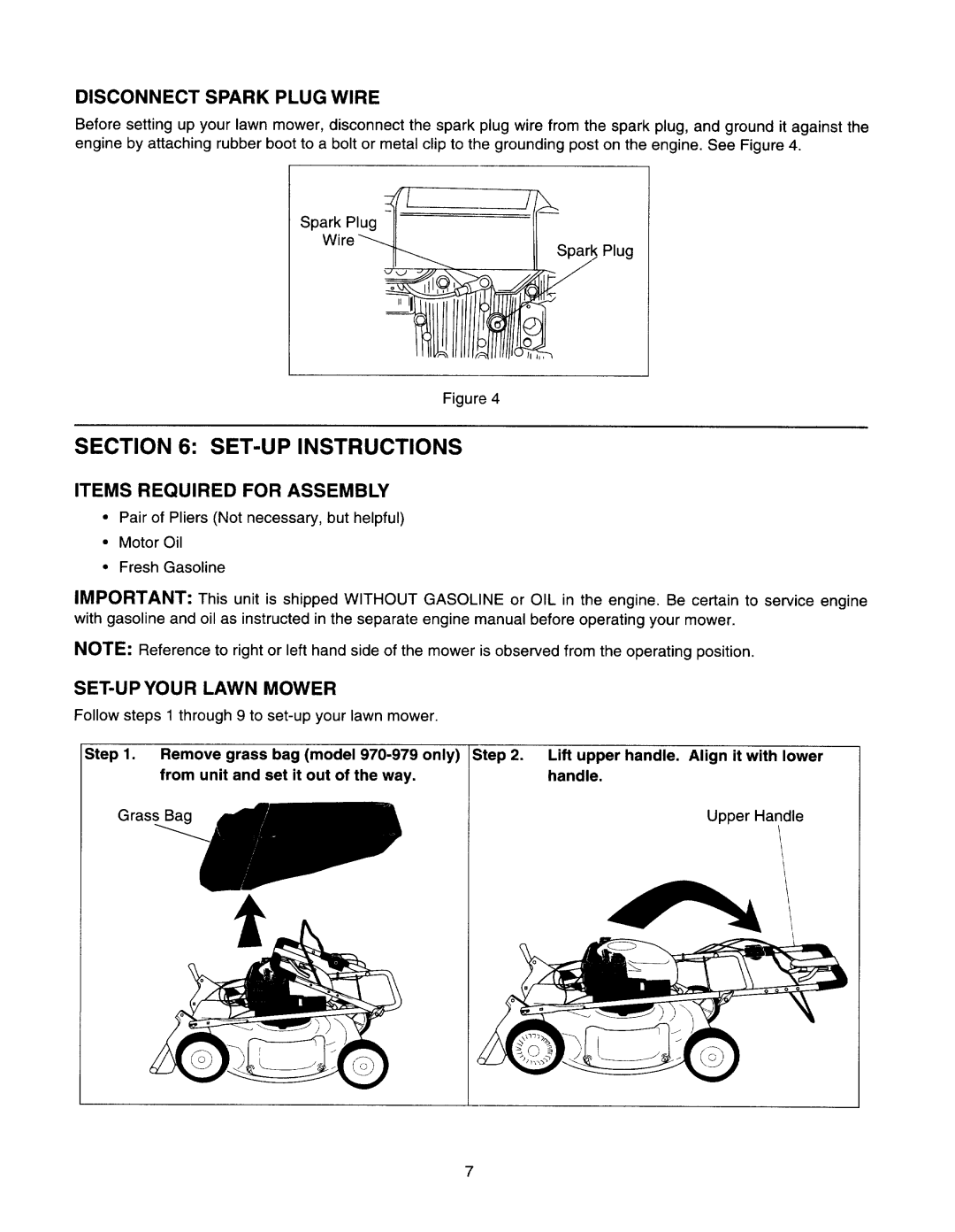 Yard-Man E970-E979, 970-979, 950-959 manual 