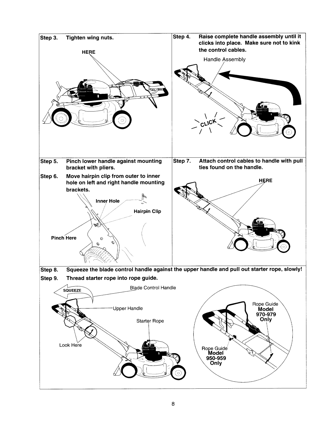 Yard-Man 950-959, 970-979, E970-E979 manual 