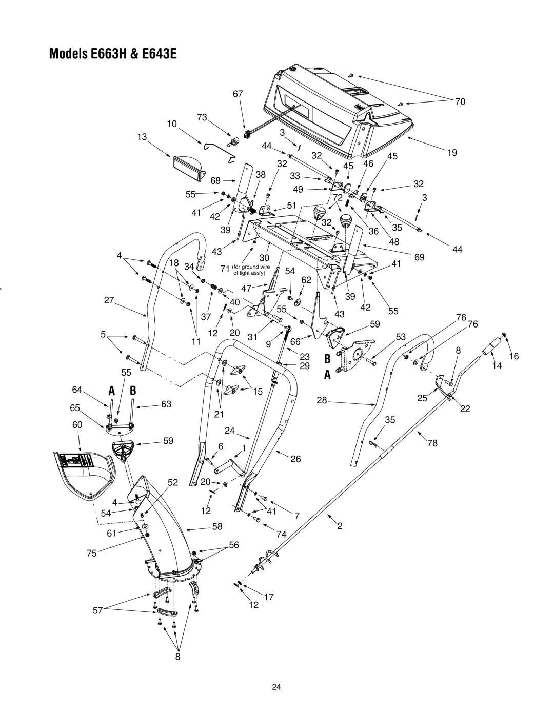 Yard-Man E663H, E643E manual 64 a B 