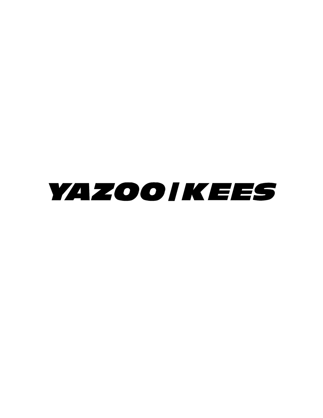 Yazoo/Kees 100227 manual 