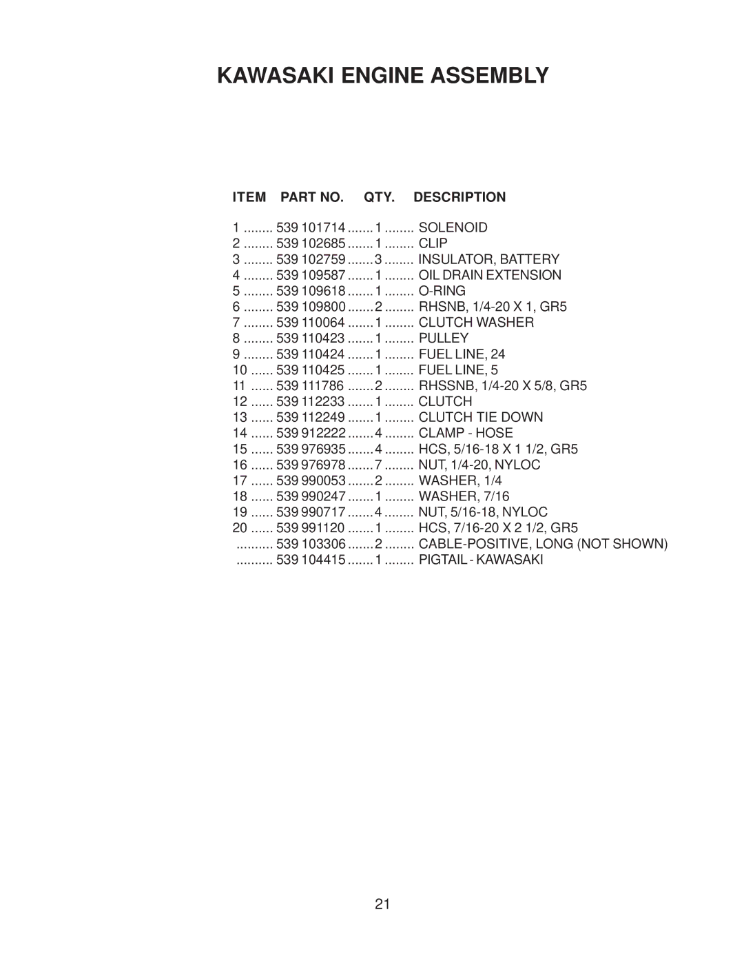 Yazoo/Kees 968999506 manual Solenoid 