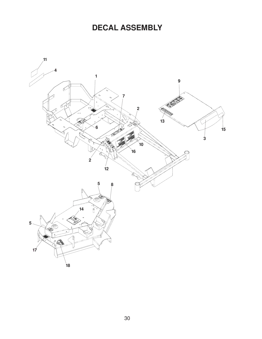 Yazoo/Kees 968999506 manual Decal Assembly 