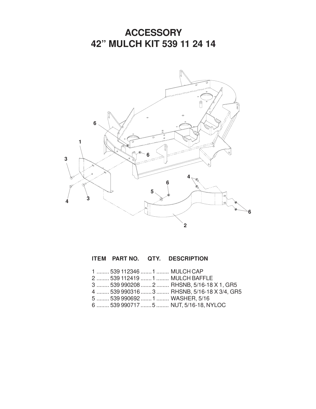 Yazoo/Kees 968999506 manual Accessory 