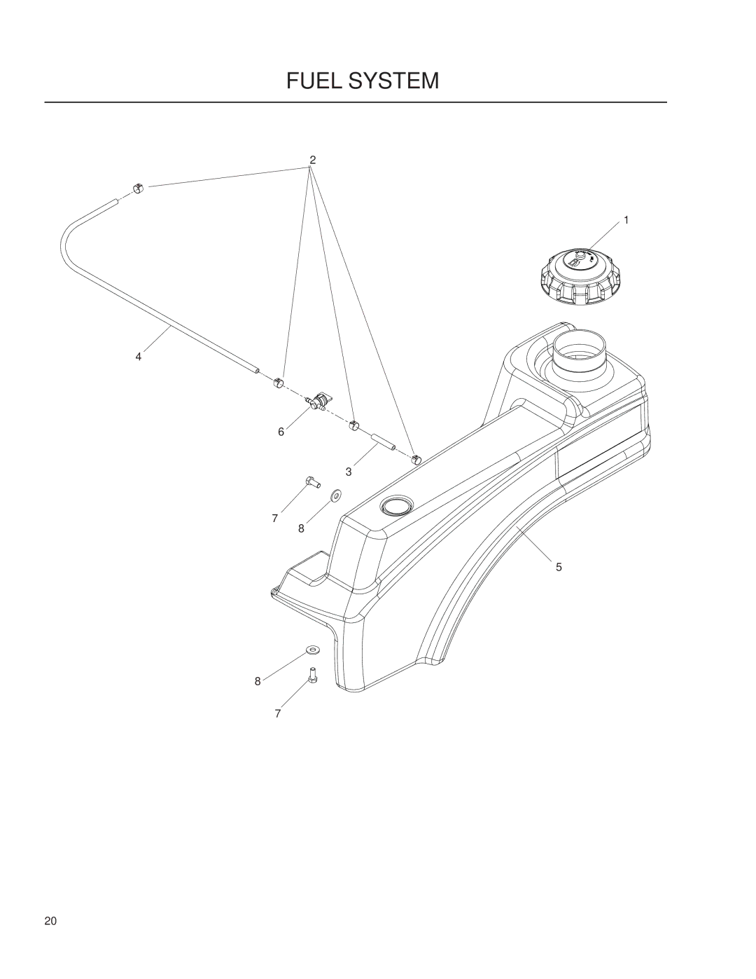 Yazoo/Kees 968999757, ZMMKW34170 manual Fuel System 