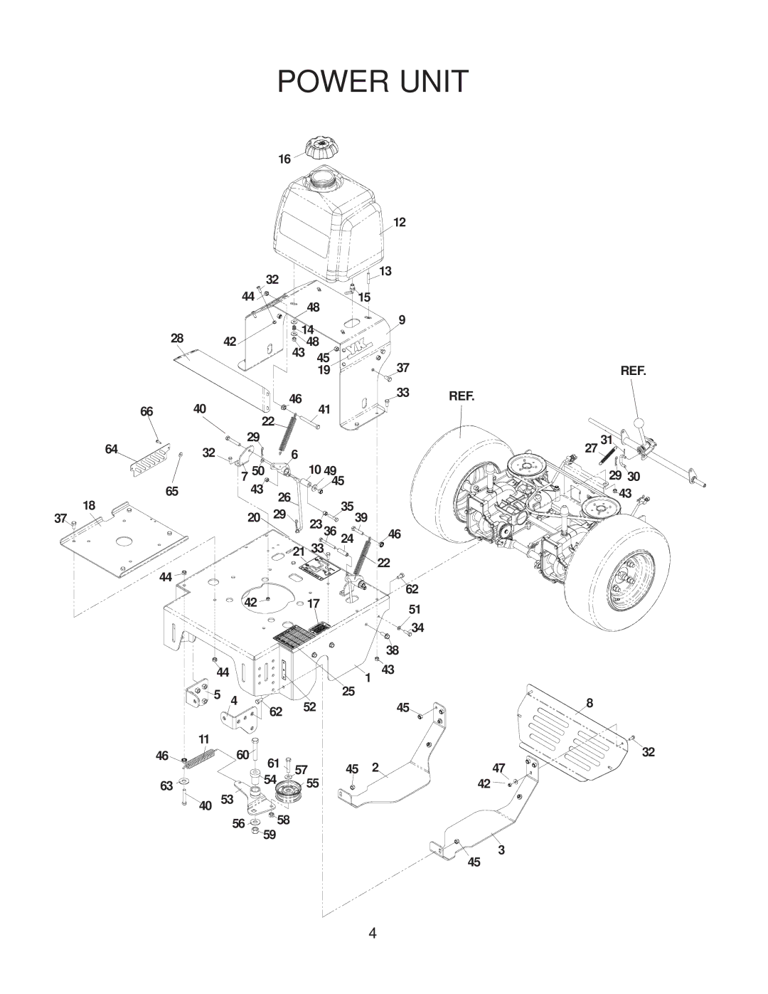 Yazoo/Kees KIKW48170, KIKW48150 manual Power Unit 