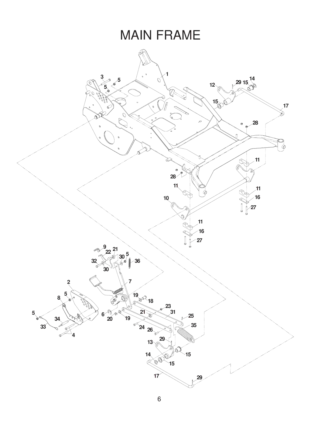 Yazoo/Kees KKFW52211, KKFW48171 manual Main Frame 