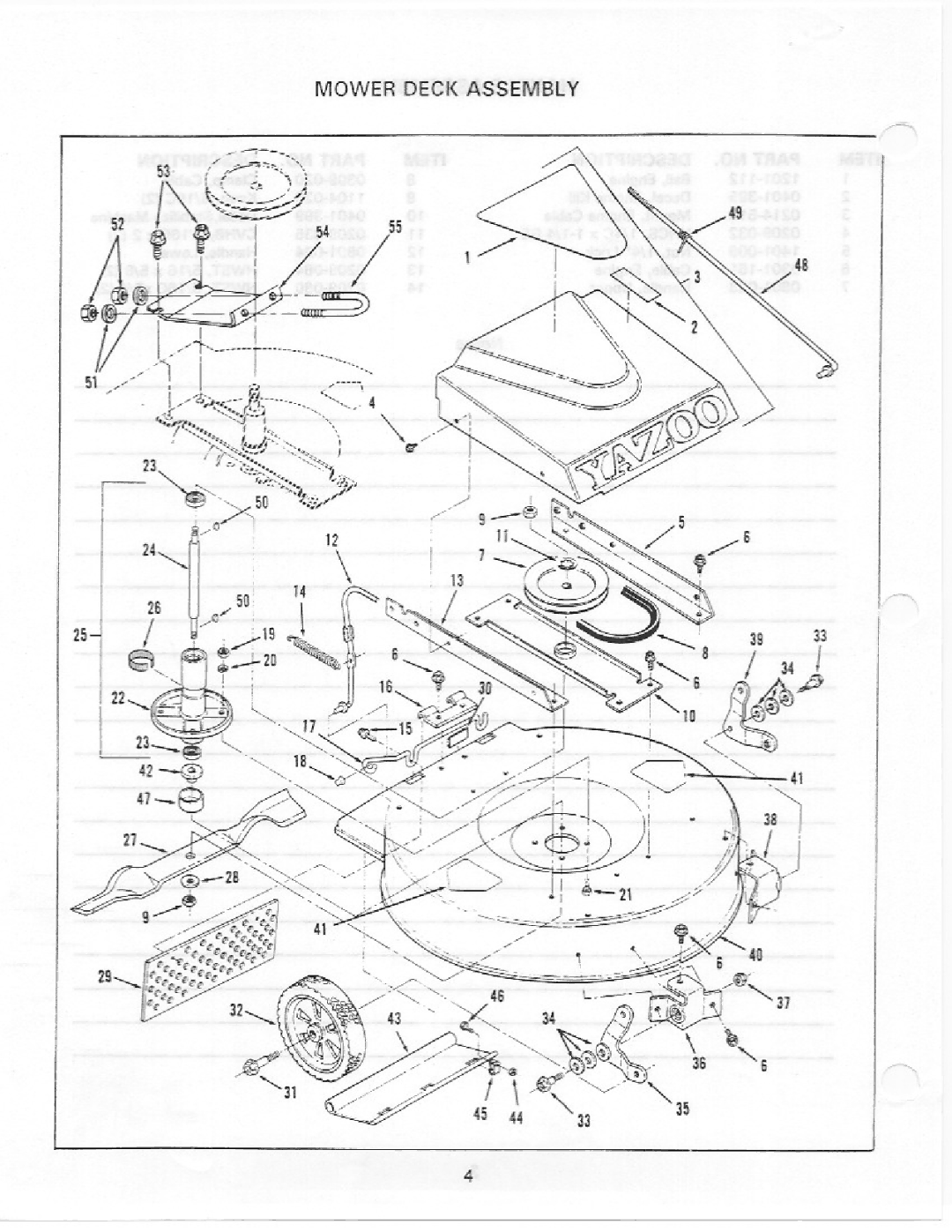 Yazoo/Kees P22MB1, P22CB1 manual 
