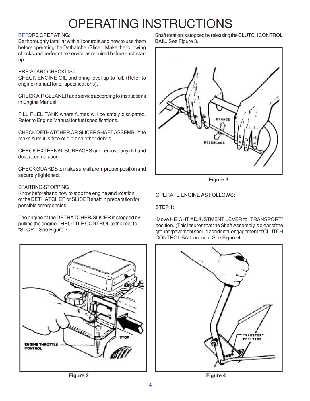 Yazoo/Kees RBSIC050, RBSIT550, RBSIT551, SBSIC050, RHON050 Operating Instructions, Before Operating, PRE-START Check List 