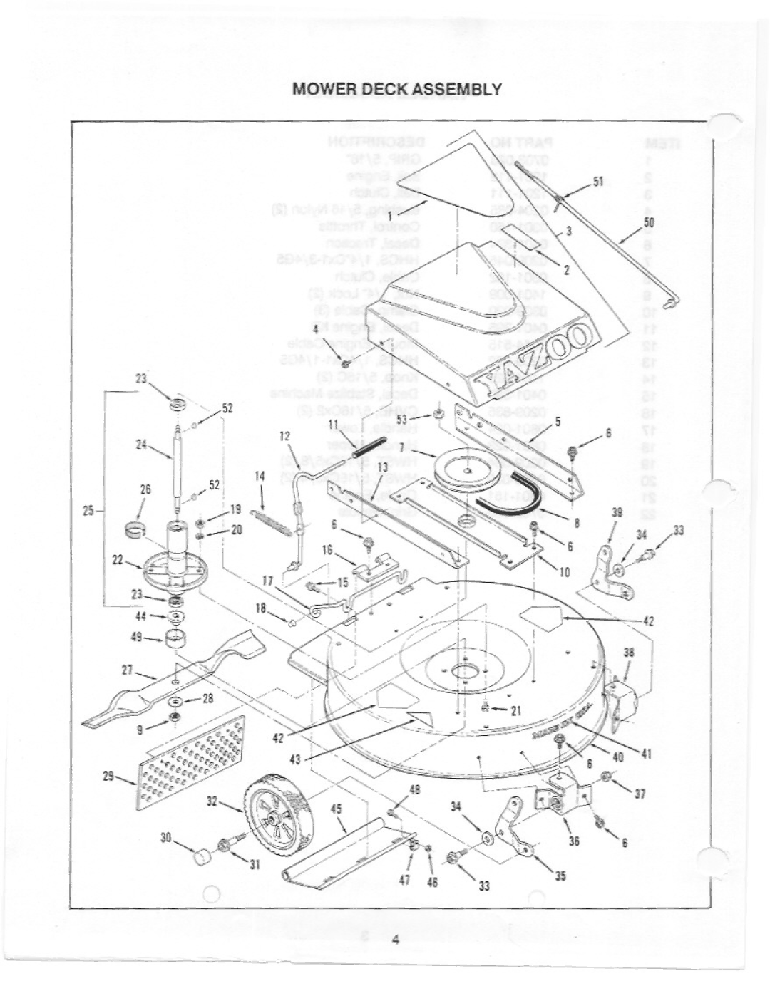 Yazoo/Kees S22MB1 manual 