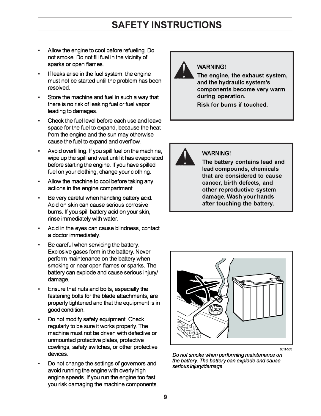Yazoo/Kees ZCBI48181 manual Risk for burns if touched, Safety Instructions 