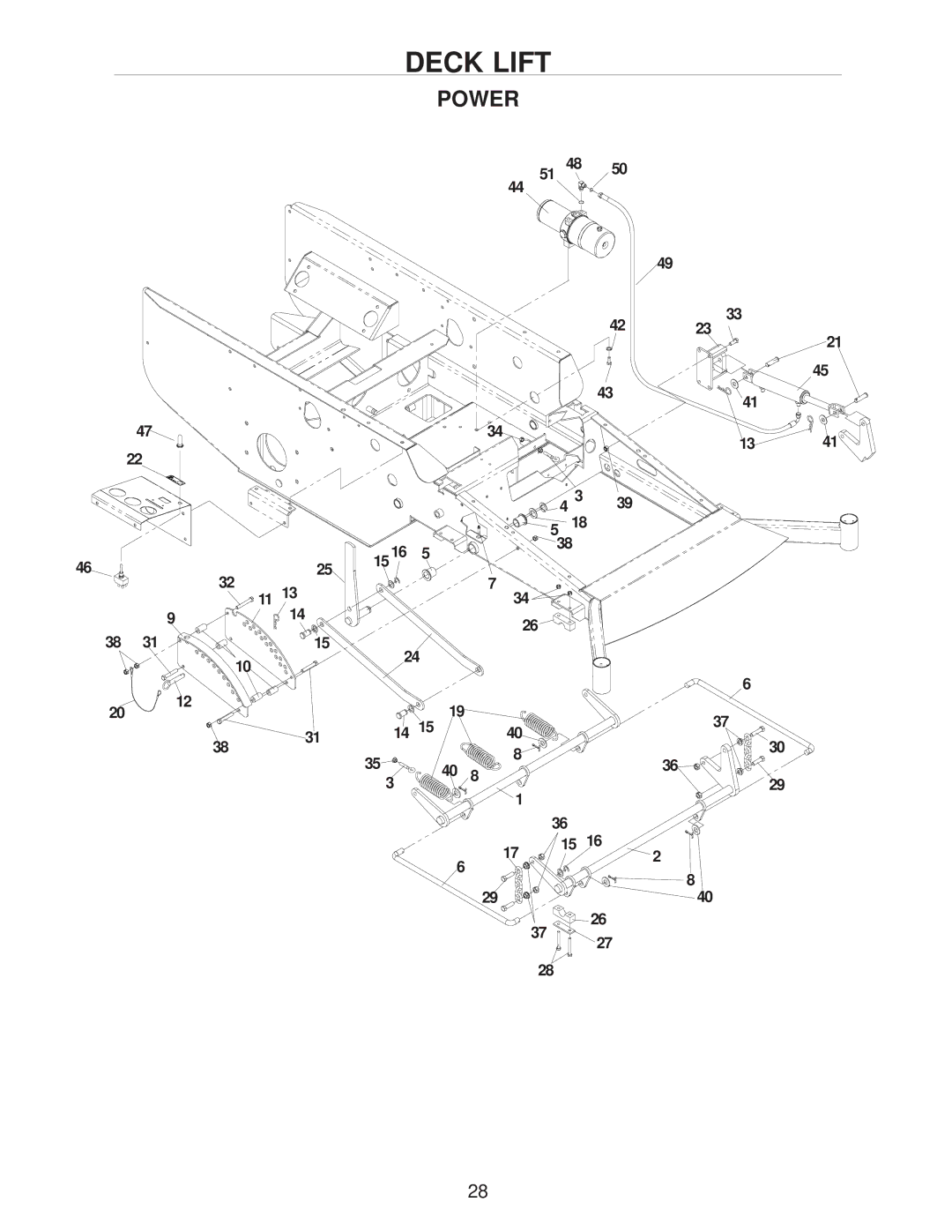 Yazoo/Kees ZHDD72340, ZHDD61340, ZHDD61270 manual Power 