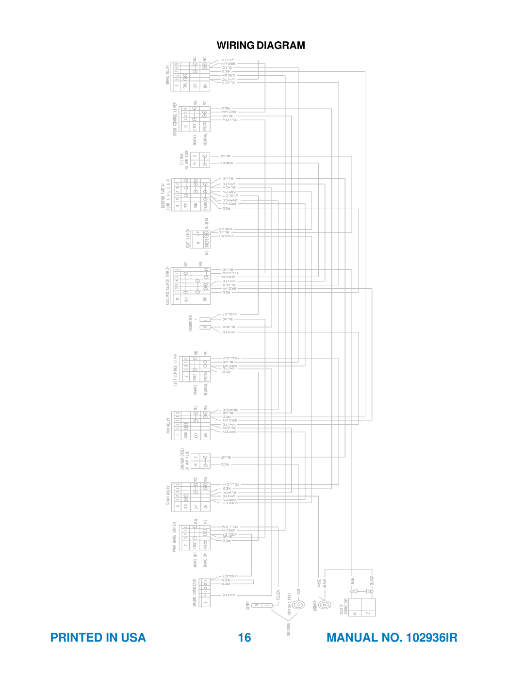 Yazoo/Kees ZKH61251, ZKH61221, ZKH52221, ZKH52251 manual Wiring Diagram 