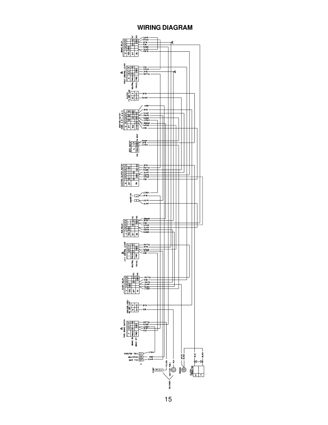 Yazoo/Kees ZKW42170, ZKW48170 important safety instructions Wiring Diagram 