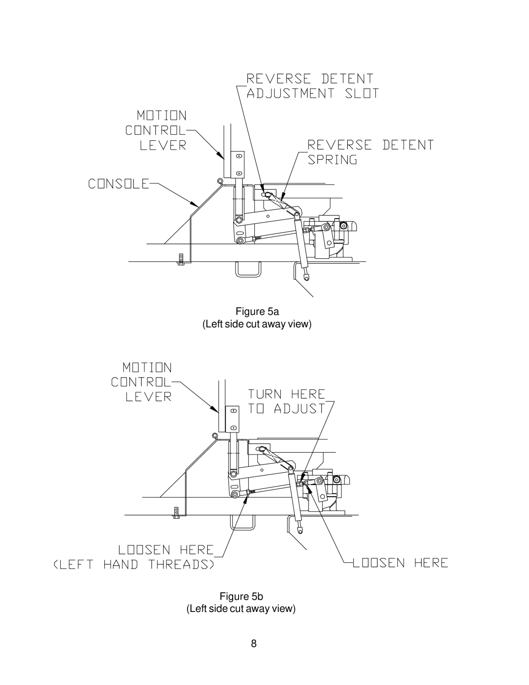 Yazoo/Kees ZKW48170, ZKW42170 important safety instructions Left side cut away view 