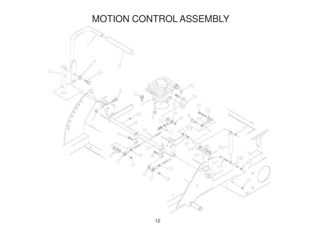 Yazoo/Kees ZKWQL48190 manual Motion Control Assembly 