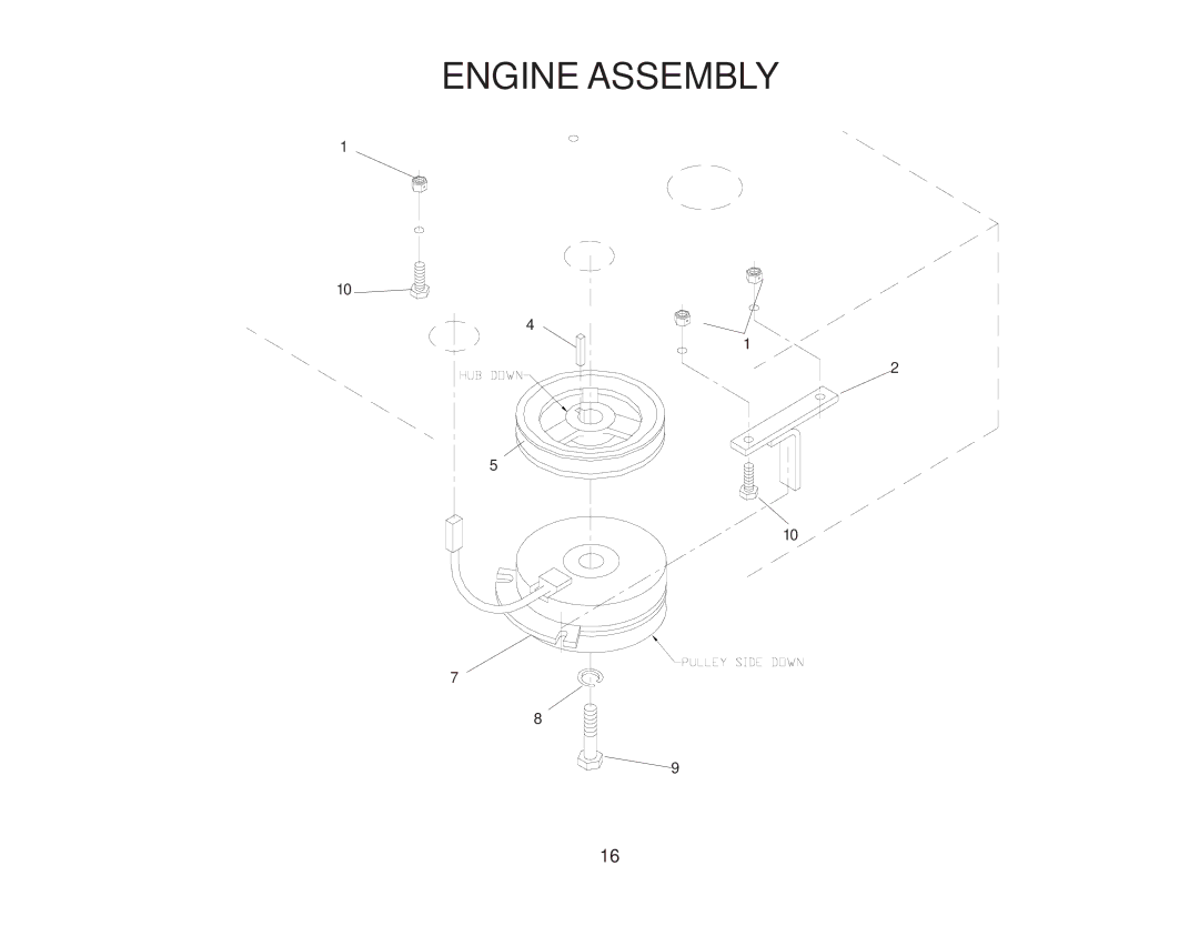 Yazoo/Kees ZKWQL48190 manual Engine Assembly 