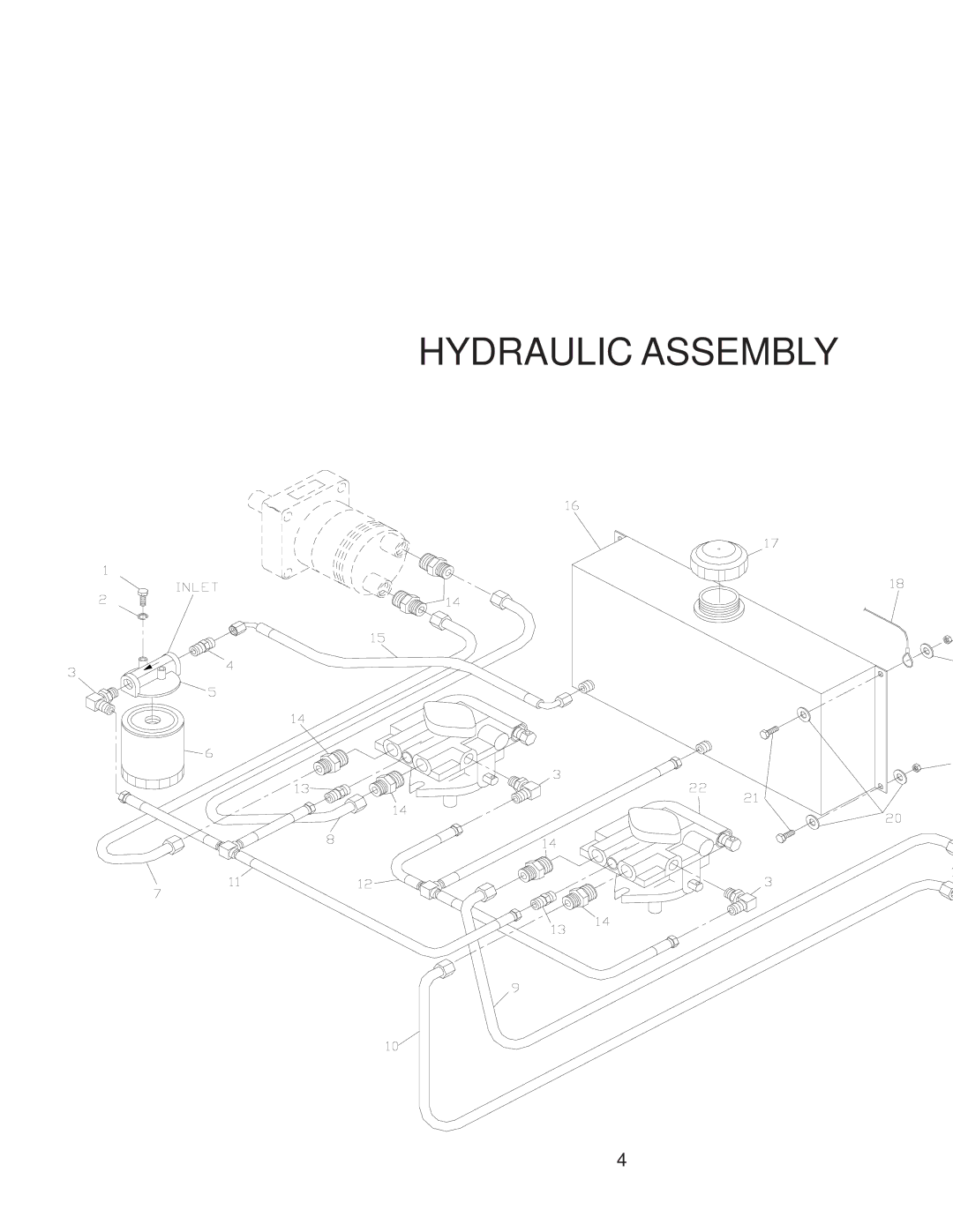 Yazoo/Kees ZKWQL48190 manual Hydraulic Assembly 