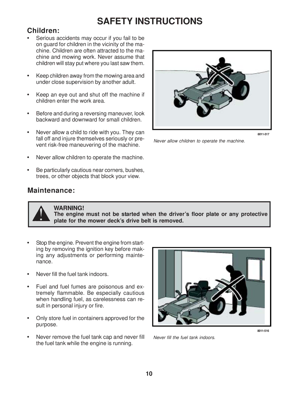 Yazoo/Kees ZVKH61303, ZVKW52253, ZVHO61243, ZVKH61273, ZVKH72303 manual Children, Maintenance 