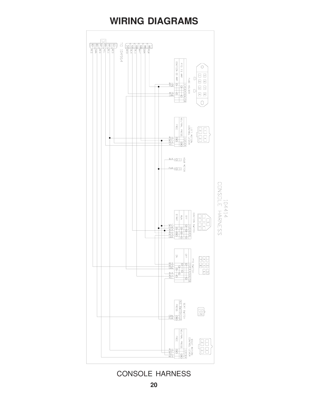 Yazoo/Kees manual Wiring Diagrams 