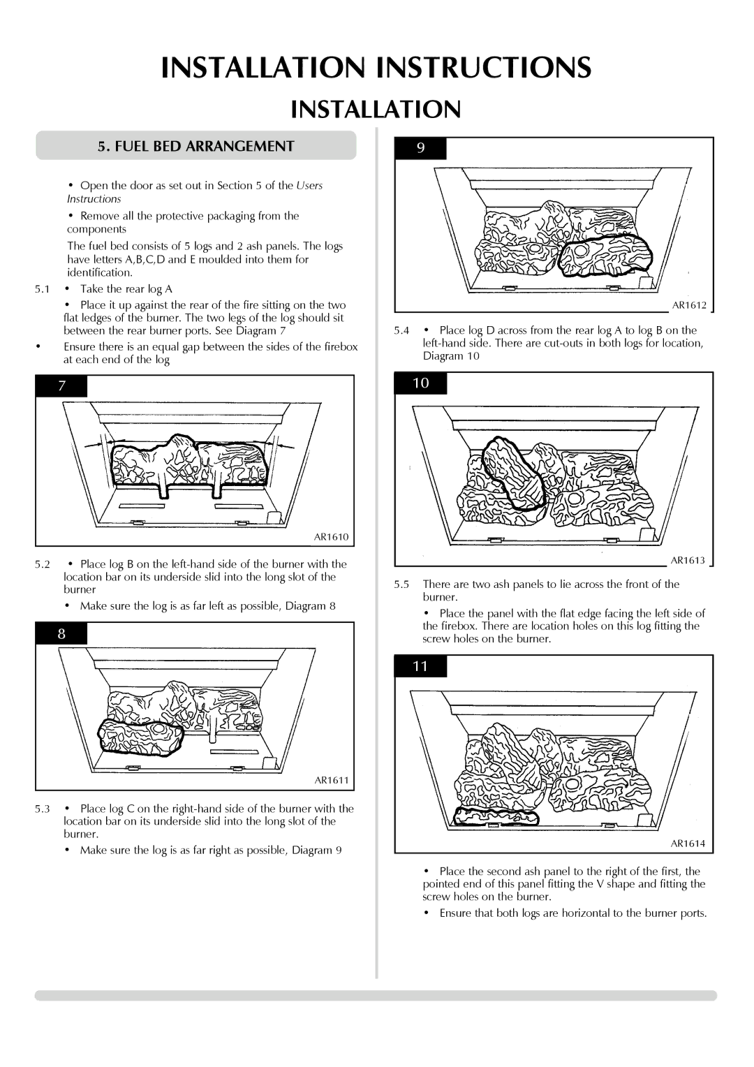 Yeoman 8456, 8455 manual Fuel BED Arrangement 