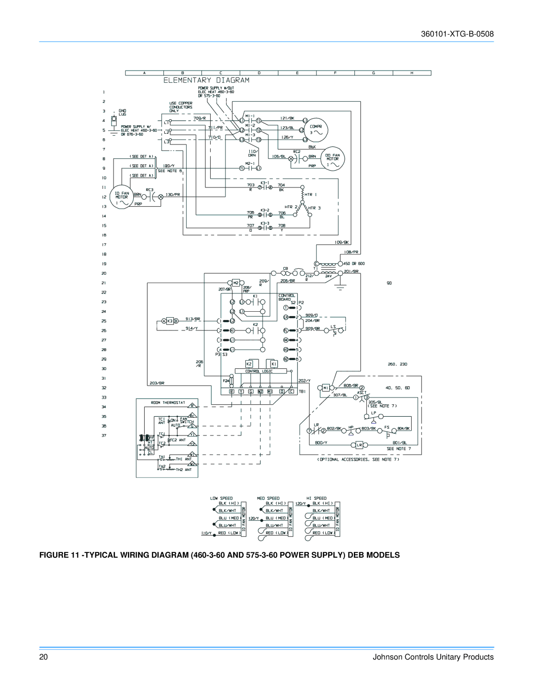 York D2EB030 manual XTG-B-0508 