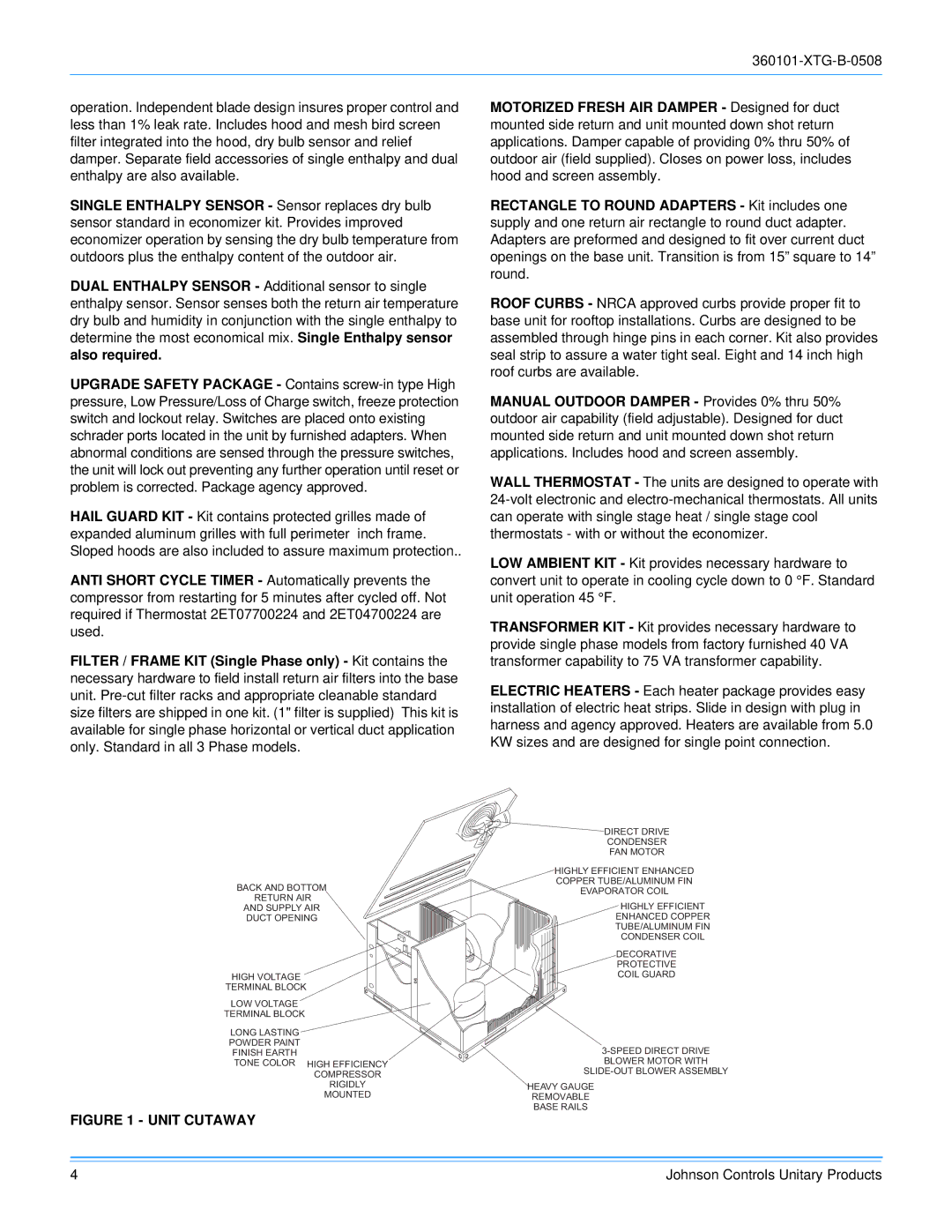 York D2EB030 manual Unit Cutaway 