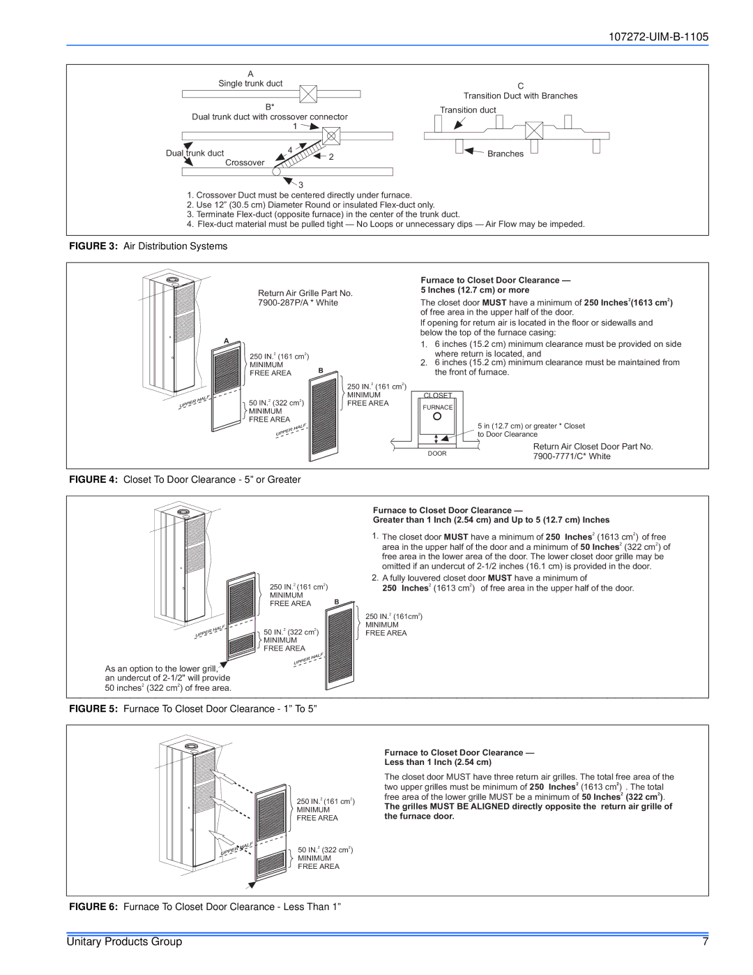 York DFAA, DFAH installation manual Air Distribution Systems 