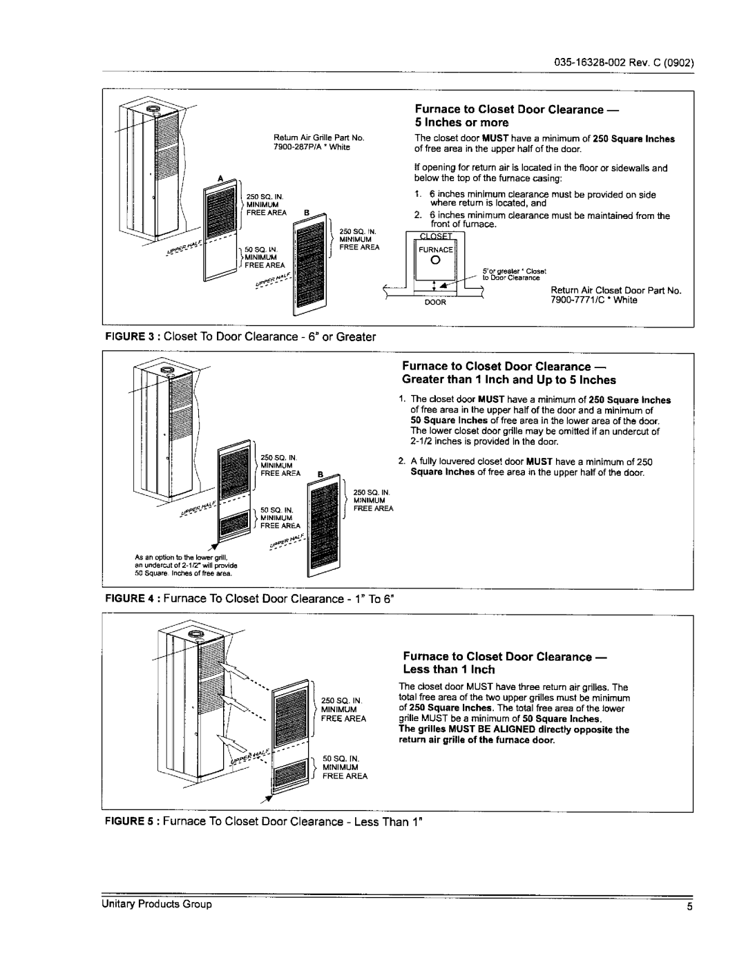 York DGPA077ABTA, DGPHO56ABTA, DGPHO70ABTA, DGAAO9OBDTA Below the top of the furnace casing, Door, 7900-7771/C * White 