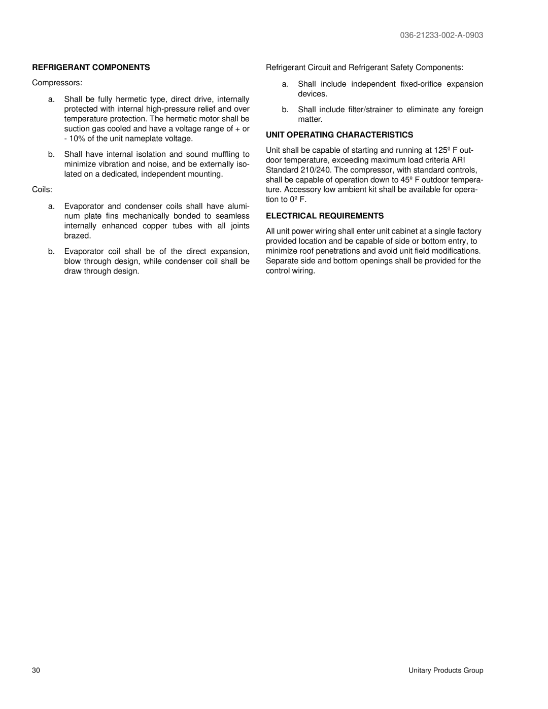 York DNH018 warranty Refrigerant Components 