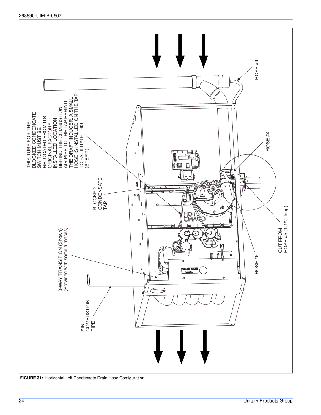 York GM9S*DH, GY9S*DH, GF9S*DH installation manual Hose #9 Hose #4 