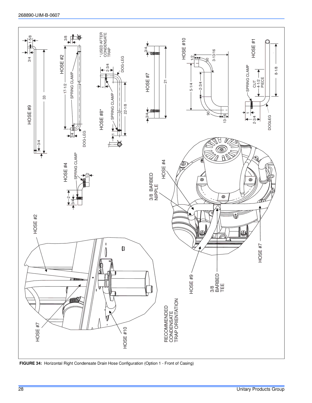 York GY9S*DH, GM9S*DH, GF9S*DH installation manual HOSE#1 