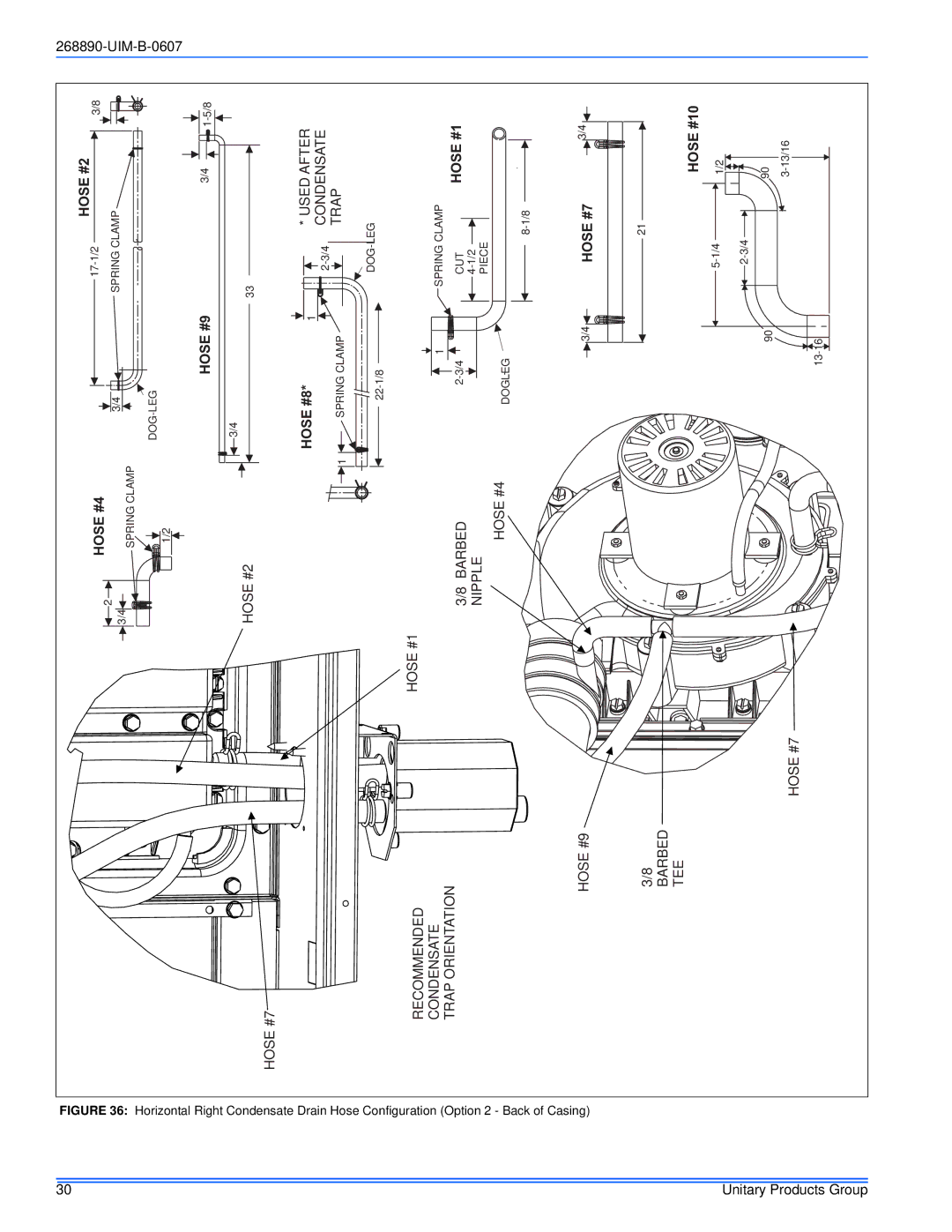 York GM9S*DH, GY9S*DH, GF9S*DH installation manual Hose #7 Hose #9 