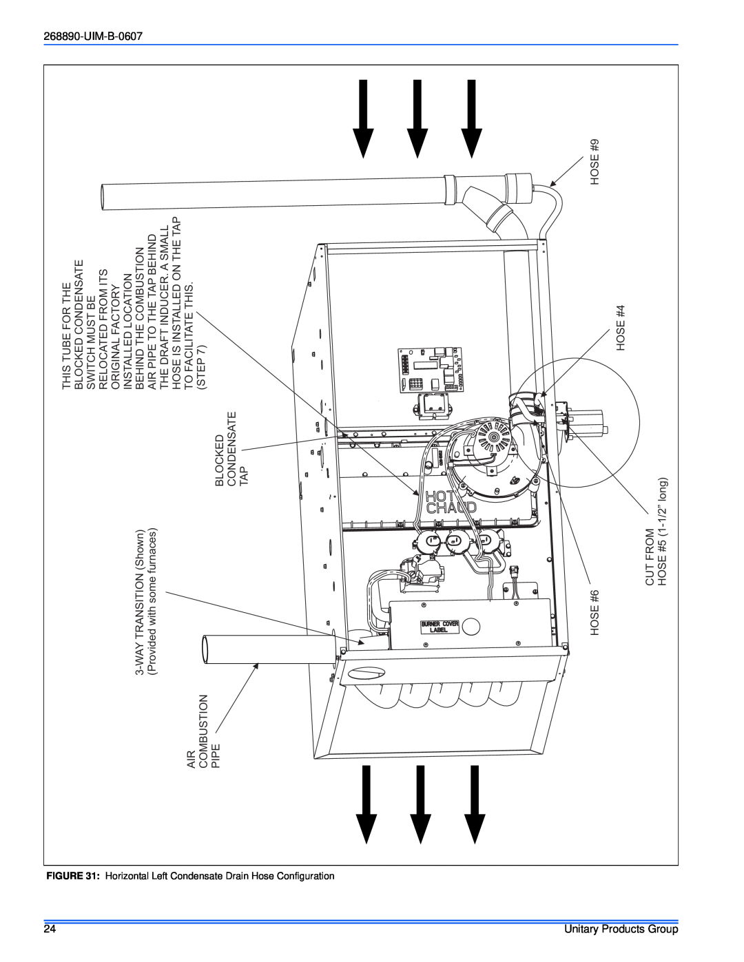 York GM9S*DH, GY9S*DH, GF9S*DH installation manual Tap Condensate 