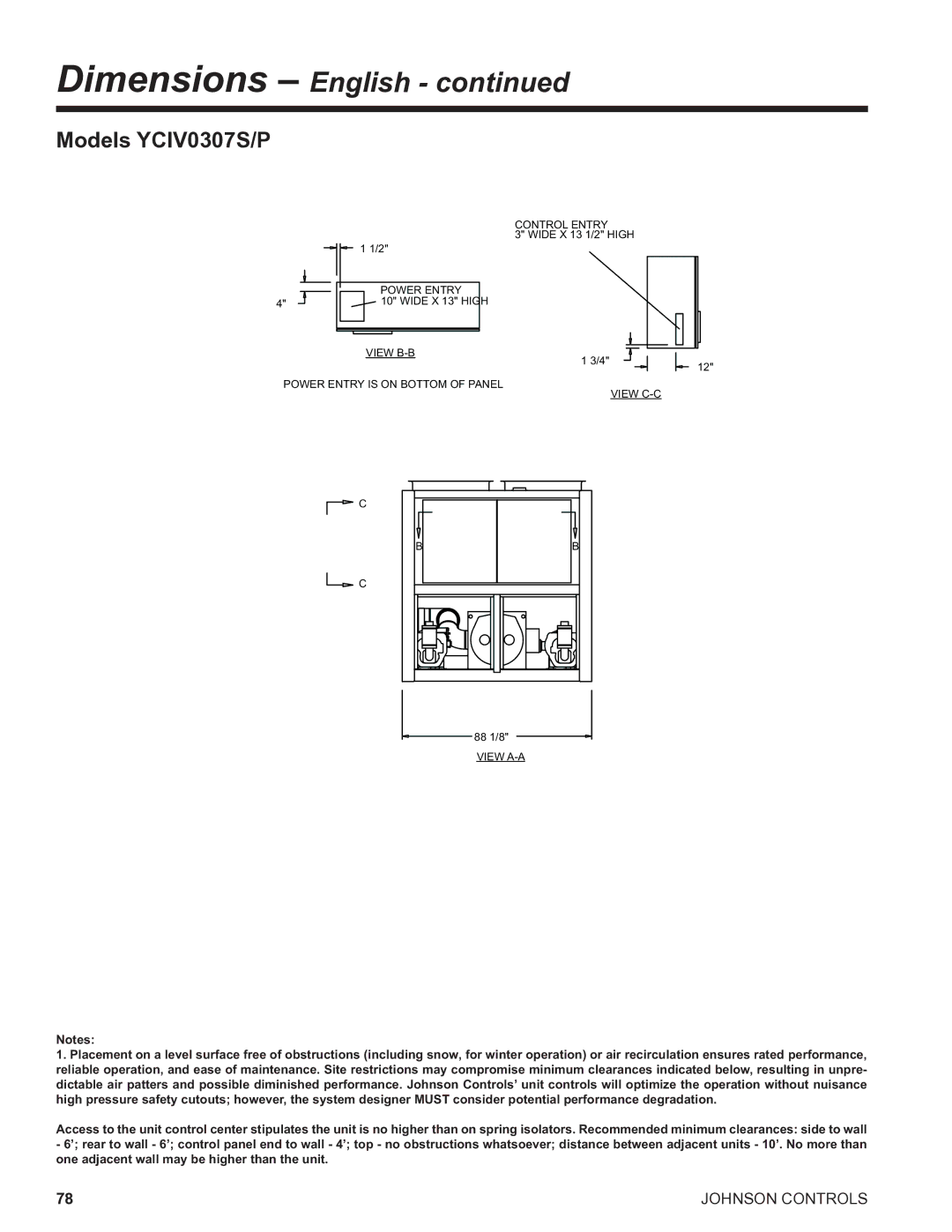 York R134A manual Models YCIV0307S/P 