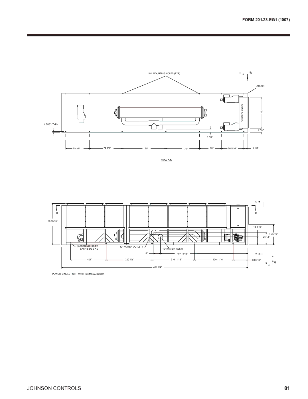 York R134A manual Control Panel Origin 