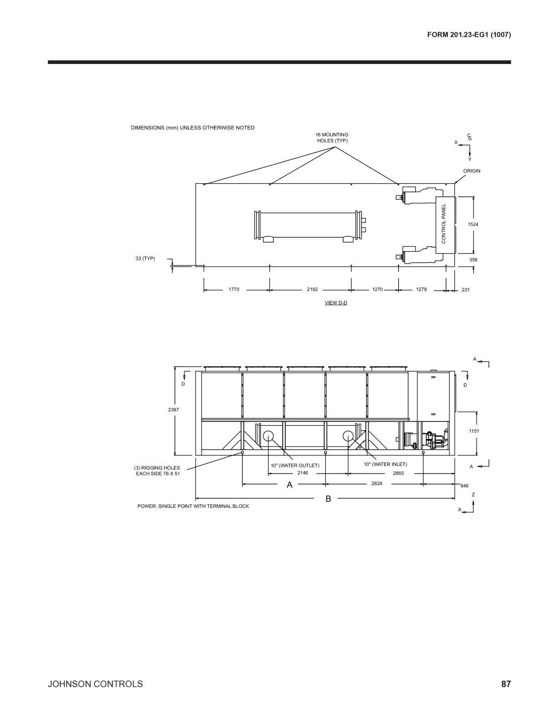 York R134A manual Dimensions mm Unless Otherwise Noted 