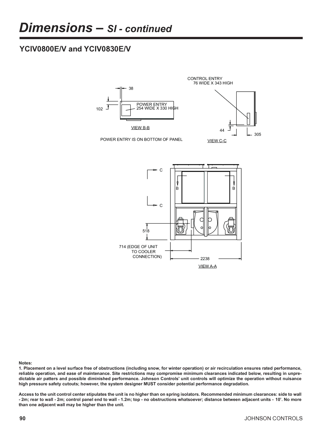 York R134A manual YCIV0800E/V and YCIV0830E/V, 518 