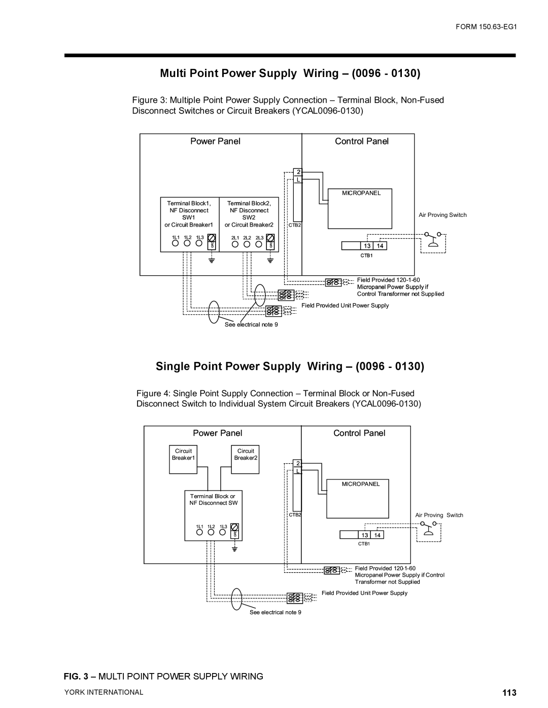 York YCUL0016, YCUL0130 manual 113 